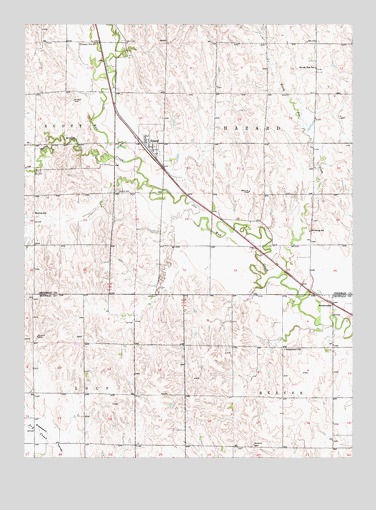 Hazard, NE USGS Topographic Map