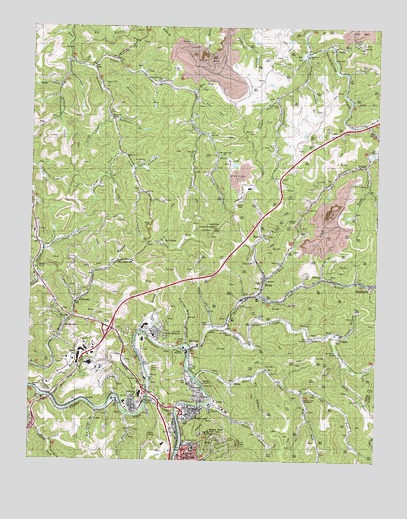 Hazard North, KY USGS Topographic Map