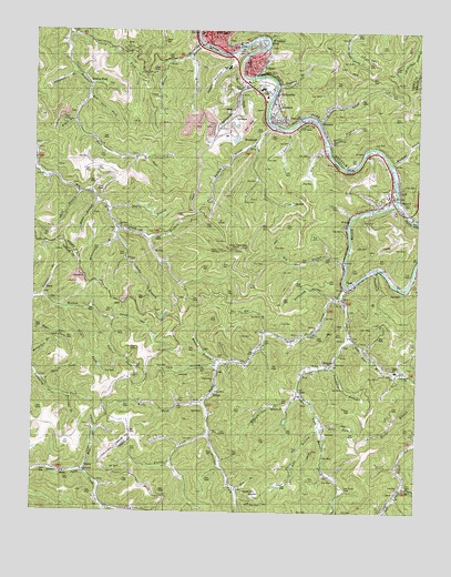 Hazard South, KY USGS Topographic Map