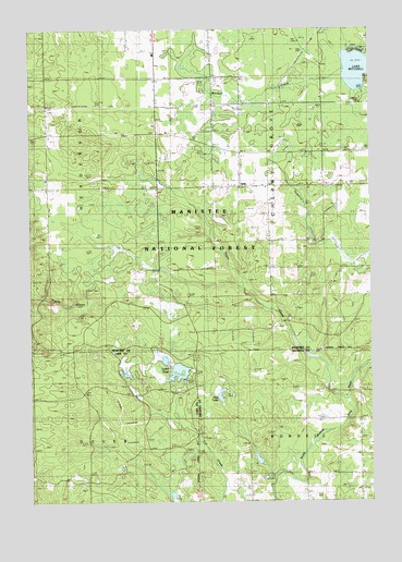 Axin, MI USGS Topographic Map