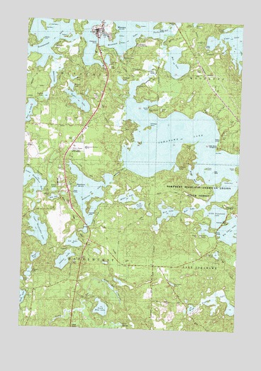 Hazelhurst, WI USGS Topographic Map