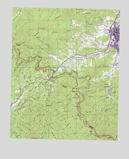 Hazelwood, NC USGS Topographic Map
