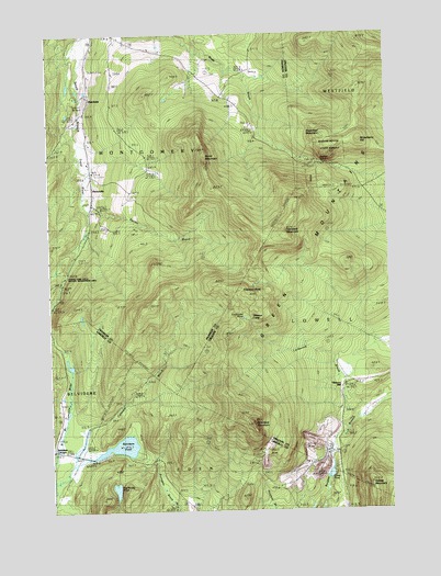 Hazens Notch, VT USGS Topographic Map