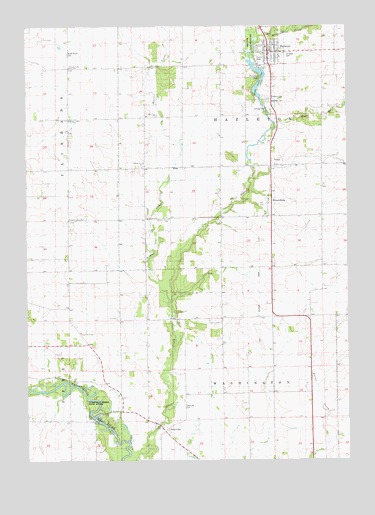 Hazleton, IA USGS Topographic Map