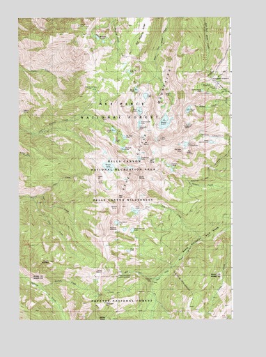 He Devil, ID USGS Topographic Map