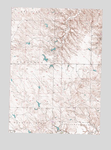 Head of Butch Creek, SD USGS Topographic Map