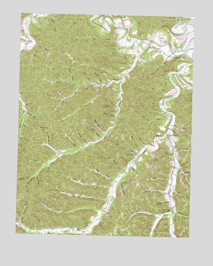 Head of Grassy, KY USGS Topographic Map