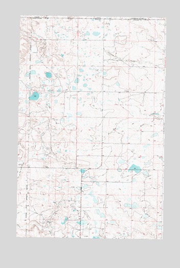 Headlight Butte NE, MT USGS Topographic Map