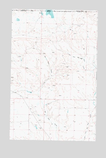 Headlight Butte NW, MT USGS Topographic Map