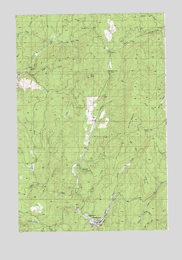 Headquarters, ID USGS Topographic Map