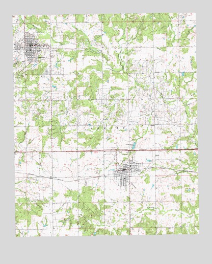 Healdton, OK USGS Topographic Map