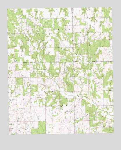 Healdton SW, OK USGS Topographic Map