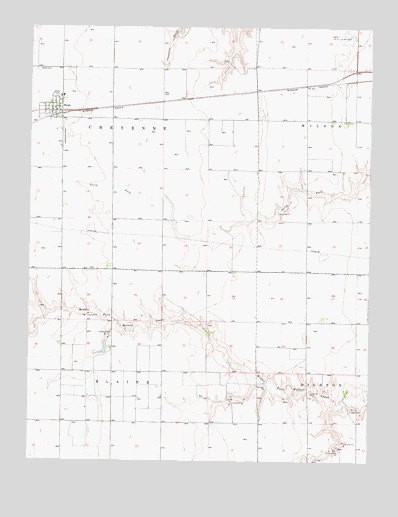 Healy, KS USGS Topographic Map