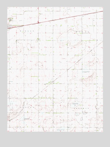 Axtell East, NE USGS Topographic Map