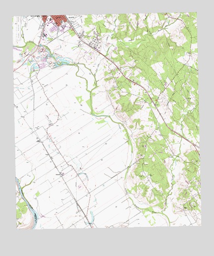 Hearne South, TX USGS Topographic Map