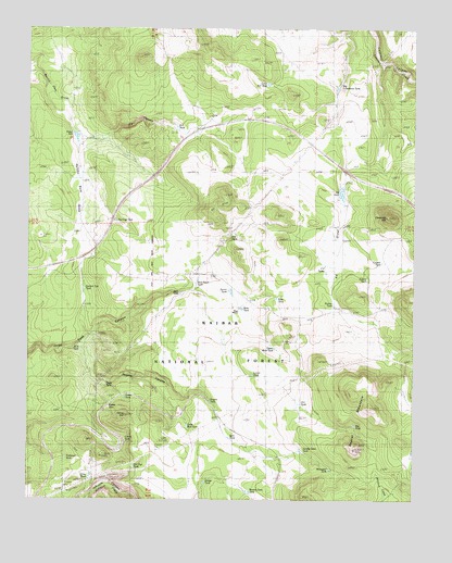 Hearst Mountain, AZ USGS Topographic Map