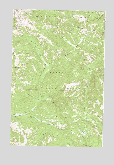 Heart Lake, MT USGS Topographic Map