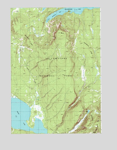 Heart Lake, WY USGS Topographic Map