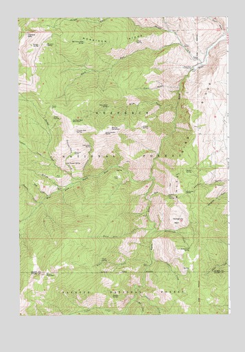 Heavens Gate, ID USGS Topographic Map