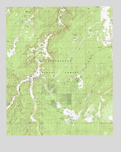 Heber, AZ USGS Topographic Map