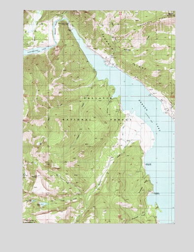 Hebgen Dam, MT USGS Topographic Map