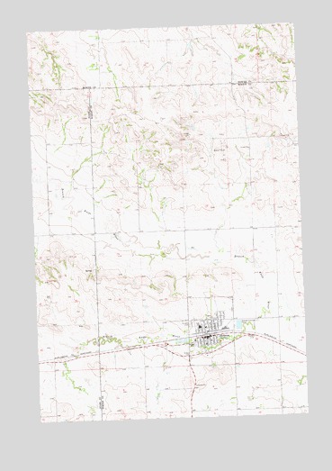 Hebron, ND USGS Topographic Map