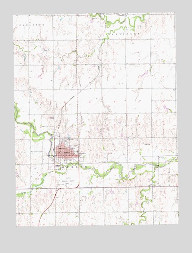 Hebron, NE USGS Topographic Map