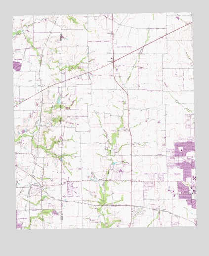 Hebron, TX USGS Topographic Map