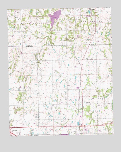 Aydelotte, OK USGS Topographic Map