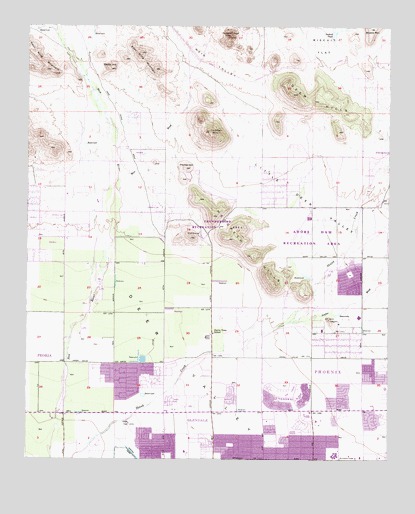 Hedgpeth Hills, AZ USGS Topographic Map