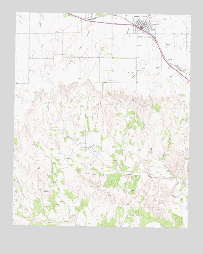 Hedley, TX USGS Topographic Map