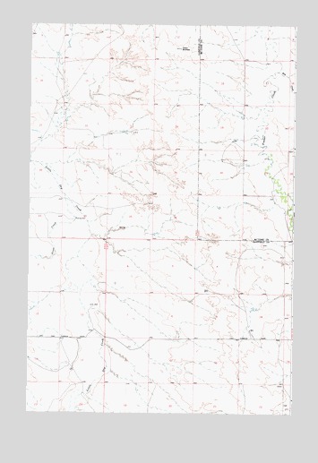 Hedstrom Lake NW, MT USGS Topographic Map
