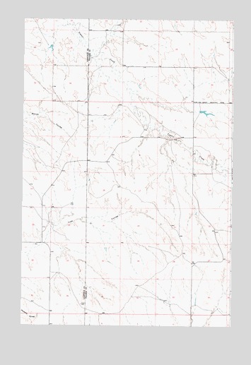 Hedstrom Lake SE, MT USGS Topographic Map