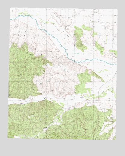 Heel Fly Draw, TX USGS Topographic Map