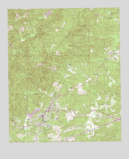 Heflin, AL USGS Topographic Map