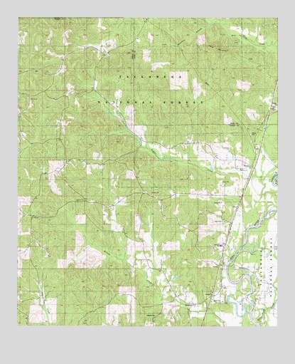 Heiberger, AL USGS Topographic Map