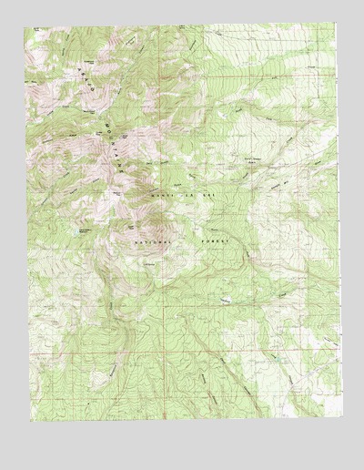 Abajo Peak, UT USGS Topographic Map
