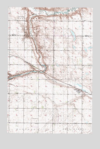 Heimdal, ND USGS Topographic Map