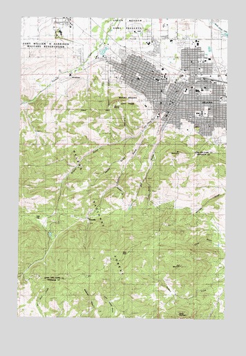 Helena, MT USGS Topographic Map