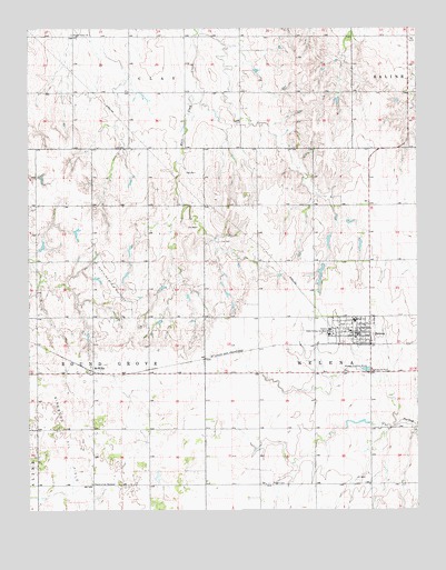 Helena, OK USGS Topographic Map