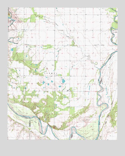 Ayers Island, TX USGS Topographic Map