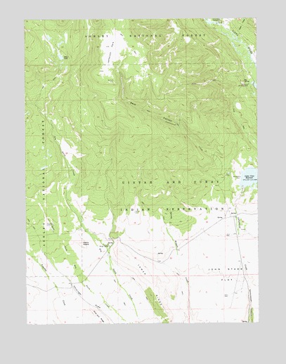 Heller Lake, UT USGS Topographic Map