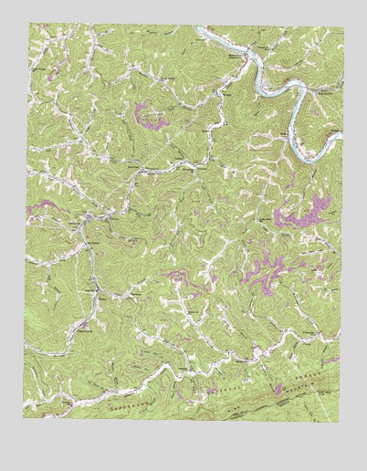 Hellier, KY USGS Topographic Map