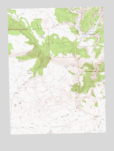 Hells Canyon, CO USGS Topographic Map