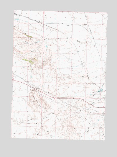 Hells Half Acre, WY USGS Topographic Map