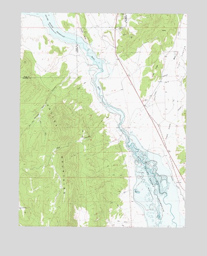 Hells Kitchen Canyon SW, UT USGS Topographic Map