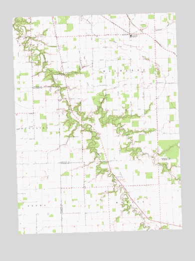 Ayersville, OH USGS Topographic Map