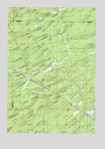 Helps, MI USGS Topographic Map