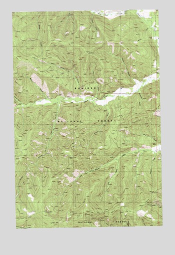 Helwick Peak, MT USGS Topographic Map