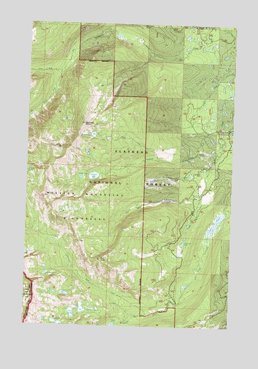 Hemlock Lake, MT USGS Topographic Map